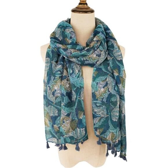 Large Boho Scarf for Women Lightweight Floral Printed Scarves Fall Winter - Picture 2 of 6